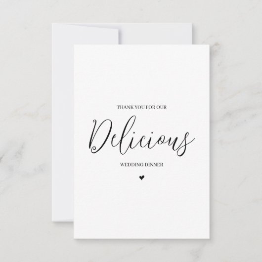 の結婚ベンダサンキューカード – 仕入れ業者 サンキューカード (正面)