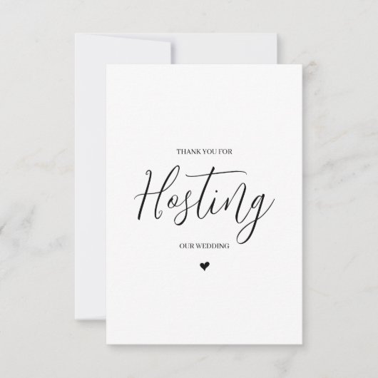 の結婚ベンダーサンキューカード – 会場 サンキューカード (正面)