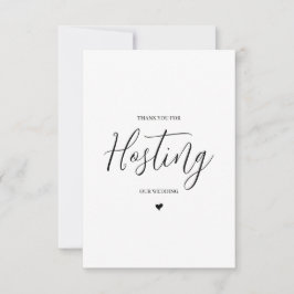 の結婚ベンダーサンキューカード – 会場 サンキューカード