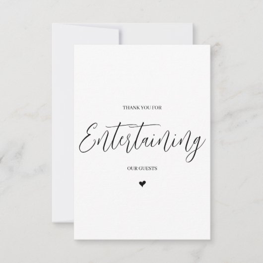 の結婚ベンダーサンキューカード- DJ/Band サンキューカード (正面)