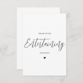 の結婚ベンダーサンキューカード- DJ/Band サンキューカード (正面/裏面)