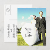 の結婚ペアのSTDはがき 案内ポストカード (正面/裏面)