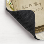 の結婚ペン付きスクラップブック マウスパッド (コーナー)