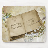 の結婚ペン付きスクラップブック マウスパッド (正面)