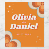 の結婚ボトルラベルレトロヴィンテージ1970s ワインラベル (シングルラベル)