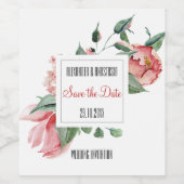 の結婚ボトルラベル。 ワインラベル (シングルラベル)