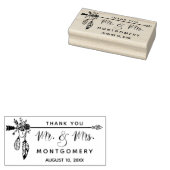 の結婚ボホさん、名前をカスタムするありがとう ラバースタンプ (押印)