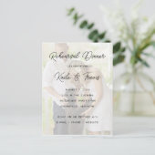 の結婚ポストカードリハーサル夕食写真招待状 ポストカード (スタンド正面)