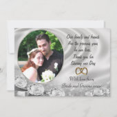 の結婚ポートレートに感謝 サンキューカード (正面)