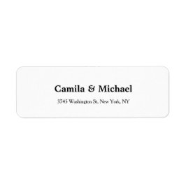 の結婚ミニマエレガントリストの白い平野 ラベル