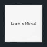 の結婚ミニマエレガントリスト書道白黒 マグネット<br><div class="desc">このテンプレートは全カスタマイズてのプロフェッショナルの職業に合わせることができる。</div>