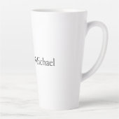 の結婚ミニマエレガントリスト白黒名 カフェラテマグ (右)