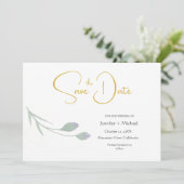 の結婚ミニマモダンリスト平書の台本 招待状 (スタンド正面)