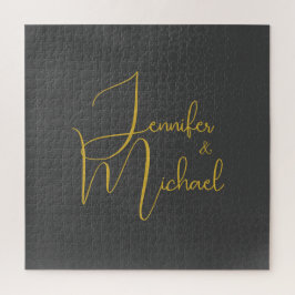 の結婚ミニマモダンリスト・プレーン書名 ジグソーパズル