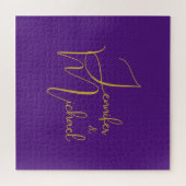 の結婚ミニマモダンリスト・プレーン書名 ジグソーパズル (横)