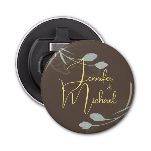 の結婚ミニマモダンリスト・プレーン書名 栓抜き (正面)