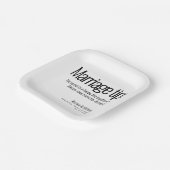 💍の結婚ミニマユーモアのあるリストエレガント ペーパープレート (傾斜あり)