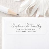 の結婚ミニマル差出人住所 ラベル (インサイチュ)