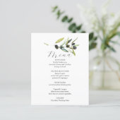 の結婚メニュエレガントーボタニカルオリーブブランチ (スタンド正面)