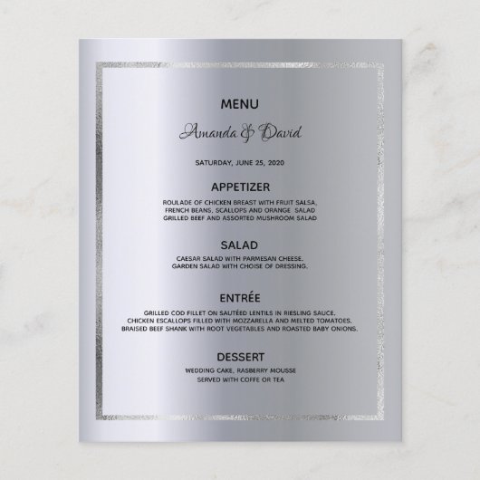 の結婚メニュエレガントー (正面)