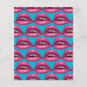 の結婚メニュポップ・アートのーアートピンクリップメイク (裏面)