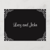 の結婚メニューカード ポストカード (裏面)