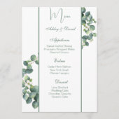 の結婚メニューカード メニュー (正面)