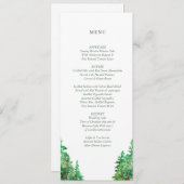 の結婚メニューカード メニュー (正面/裏面)