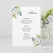 の結婚メニューカード メニュー (スタンド正面)
