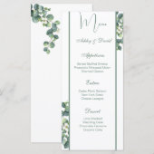 の結婚メニューカード メニュー (正面/裏面)