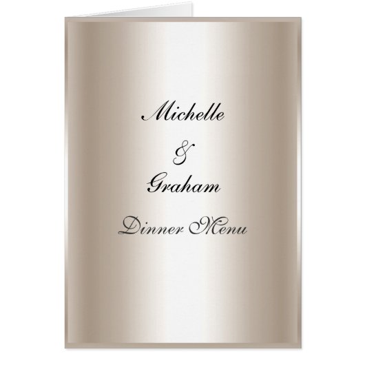 の結婚メニューシルバー (正面)