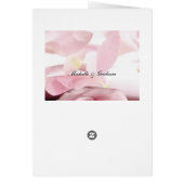 の結婚メニューピンクローズ (裏面)