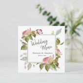 の結婚メニュー水カラーバラ メニュー (スタンド正面)