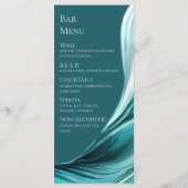 の結婚メニュー – エメモダンラルドグリーン –  メニュー (裏面)