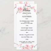 の結婚メニュー。メニュー メニュー (正面/裏面)