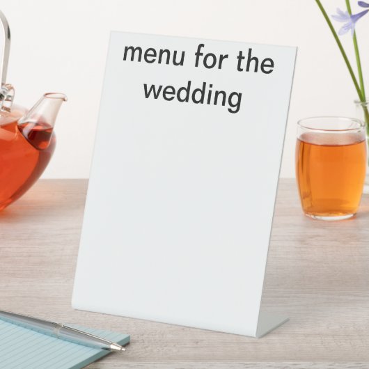 の結婚メニュー 台座サイン (インサイチュ)