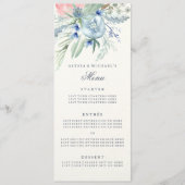 の結婚メニュー（青とピンク） メニュー (正面)