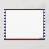 の結婚メモリはがききモダンブルー航海のシー ポストカード (裏面)