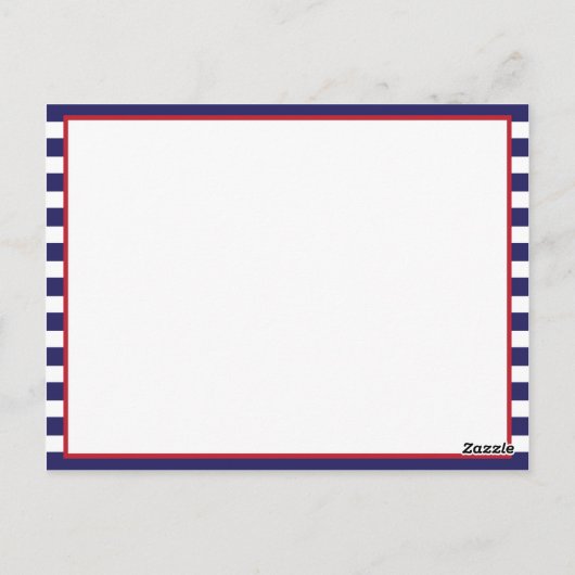 の結婚メモリはがききモダンブルー航海のシー ポストカード (裏面)