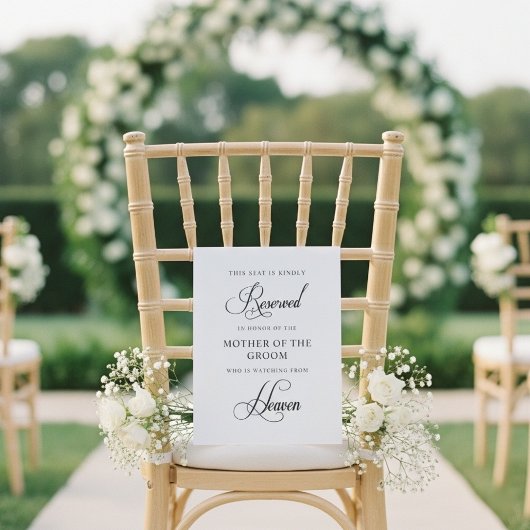 の結婚メモリアル座席指定標識 ポスター