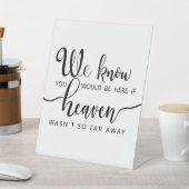 の結婚メモリテーブルのもし天国は近い遠くに 台座サイン (インサイチュ)