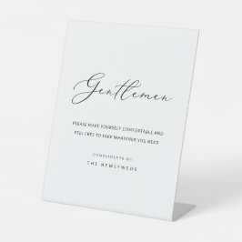 の結婚メンズガントバスルーム 台座サイン