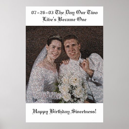 の結婚モザイク ポスター (正面)