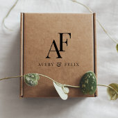 の結婚モノグラムのエレガントな結婚式 セルフインキングスタンプ