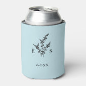 の結婚モノグラムの植樹日 缶クーラー (缶正面)