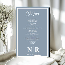 の結婚モノグラムカスタマイズリハーサルディナーメニュー