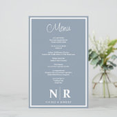 の結婚モノグラムカスタマイズリハーサルディナーメニュー (スタンド正面)
