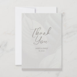 の結婚モノグラムサンキューカード サンキューカード
