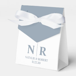 の結婚モノグラム新郎新婦イニシャルエレガント フェイバーボックス