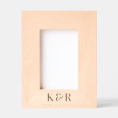 の結婚モノグラモダンム レーザー彫刻フレーム (正面)